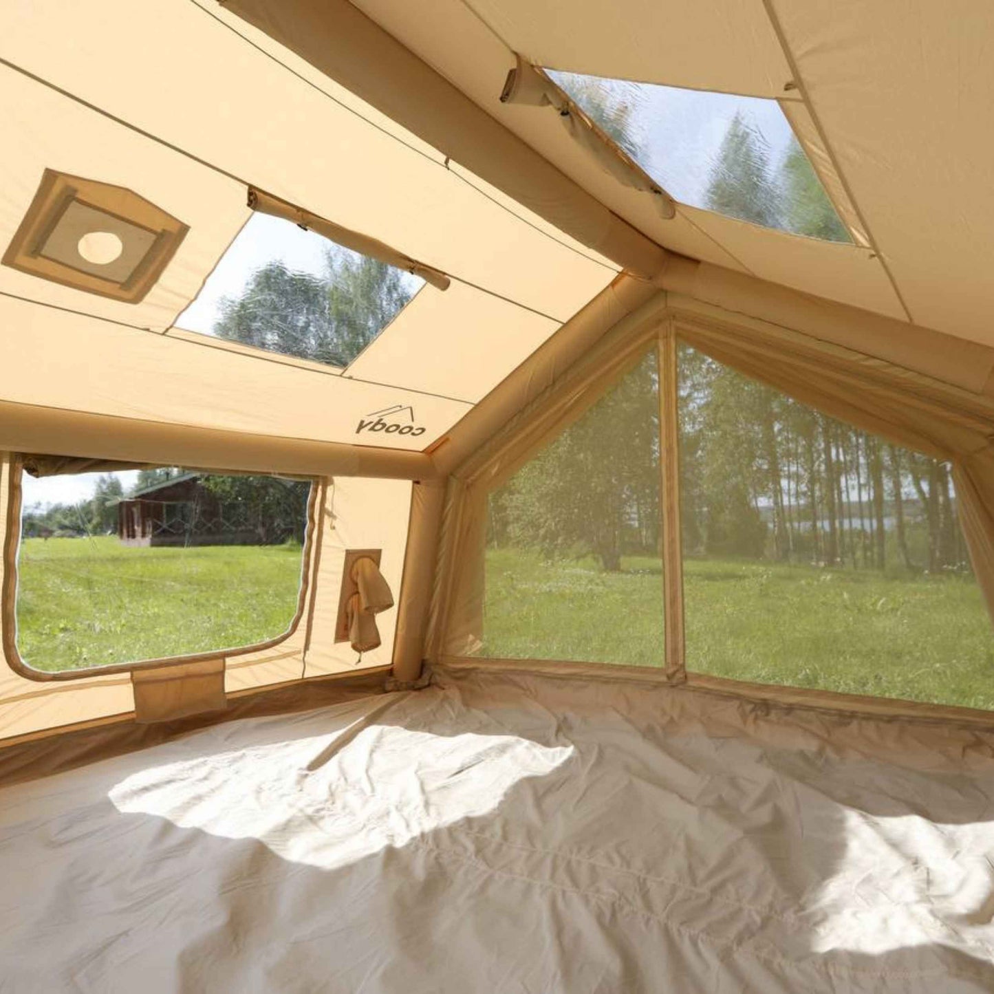 Coody 10.0 Beige+Ground Sheet PVC+Carpet+Electric Pump