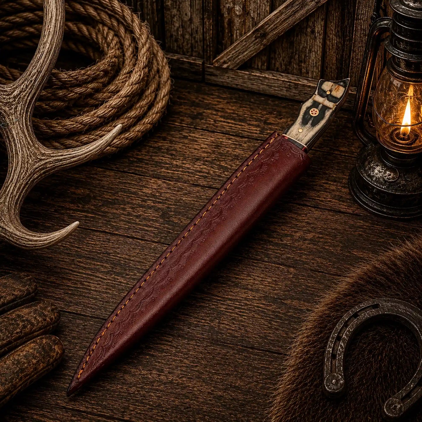 Exotic Wood Ridge Handmade D2 Steel Fillet Fishing Knife – Gift for Him