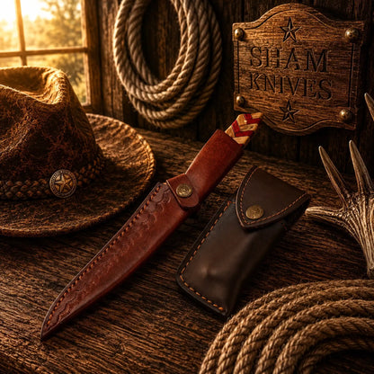 Best Pair of Handmade Damascus Steel Fillet & Pocket Folding Knife