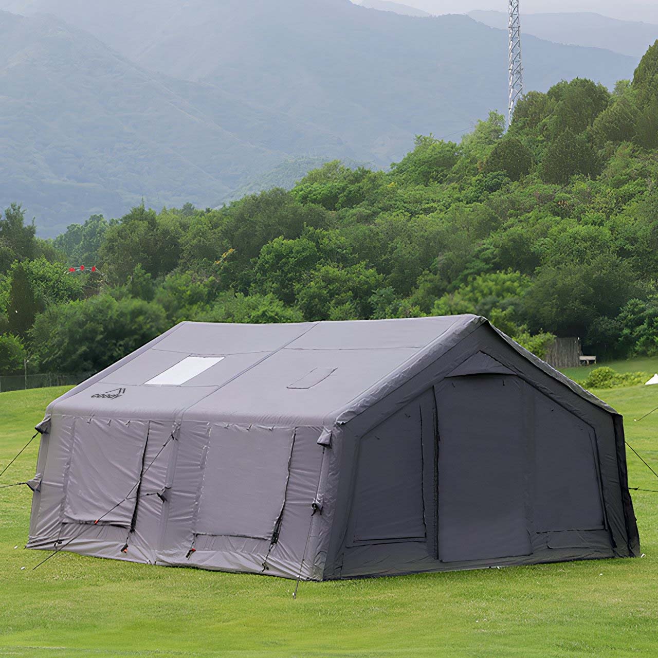 Coody 13.6 (Koala-5) Gray Inflatable Tent House for Camping (2-8 person)
