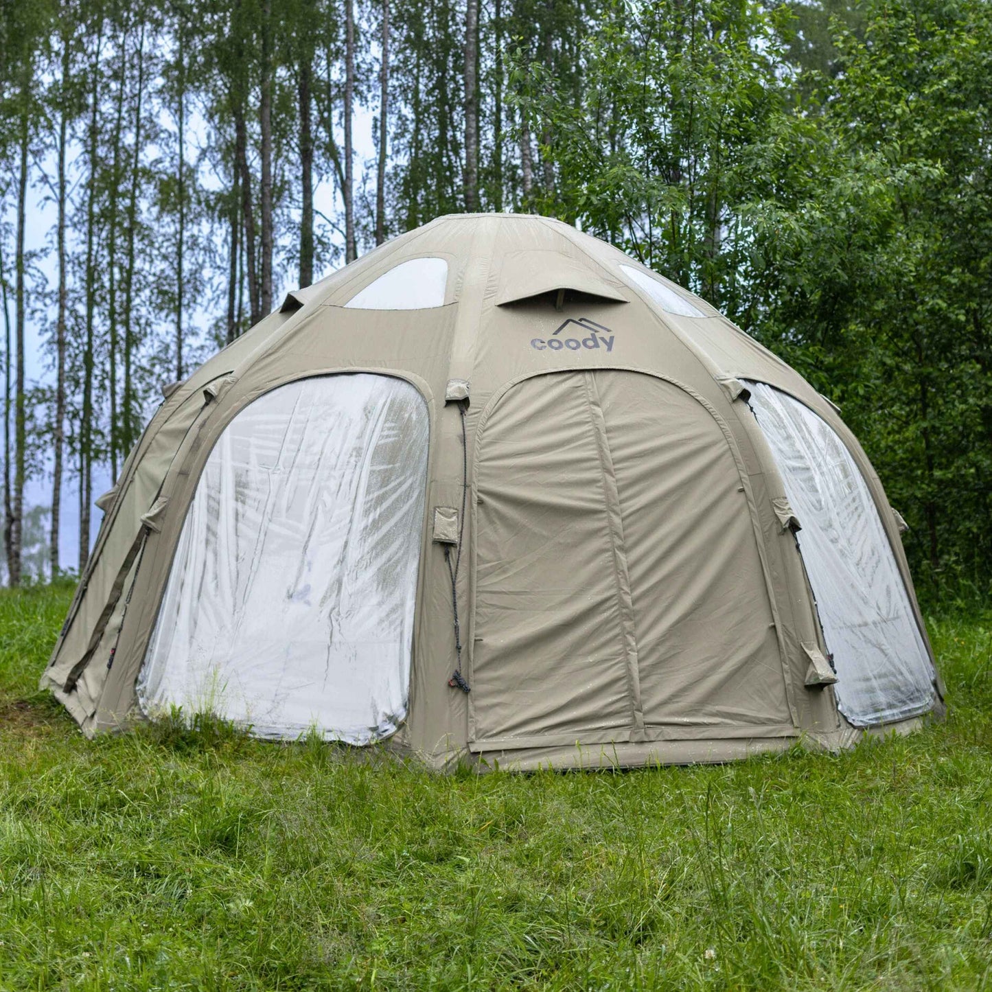 Coody Aurora Dome | RBM Outdoors Inflatable tent Octopus Forest Green for 2-4 person