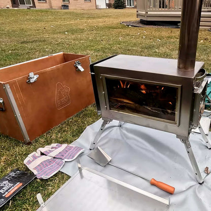 RBM All-Seasons tent  Hexagon for 2-9 person + Wood Stove Caminus M + Three-Layer Floor