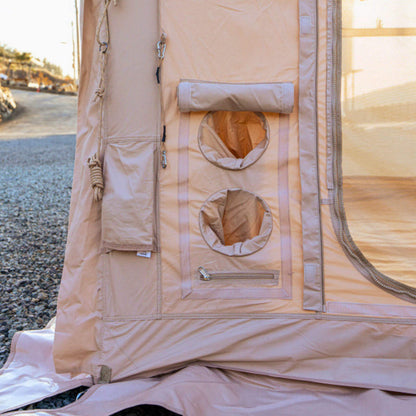 Coody 10.0 PRO Beige Premium Inflatable Canvas Tent for 2–4 Campers