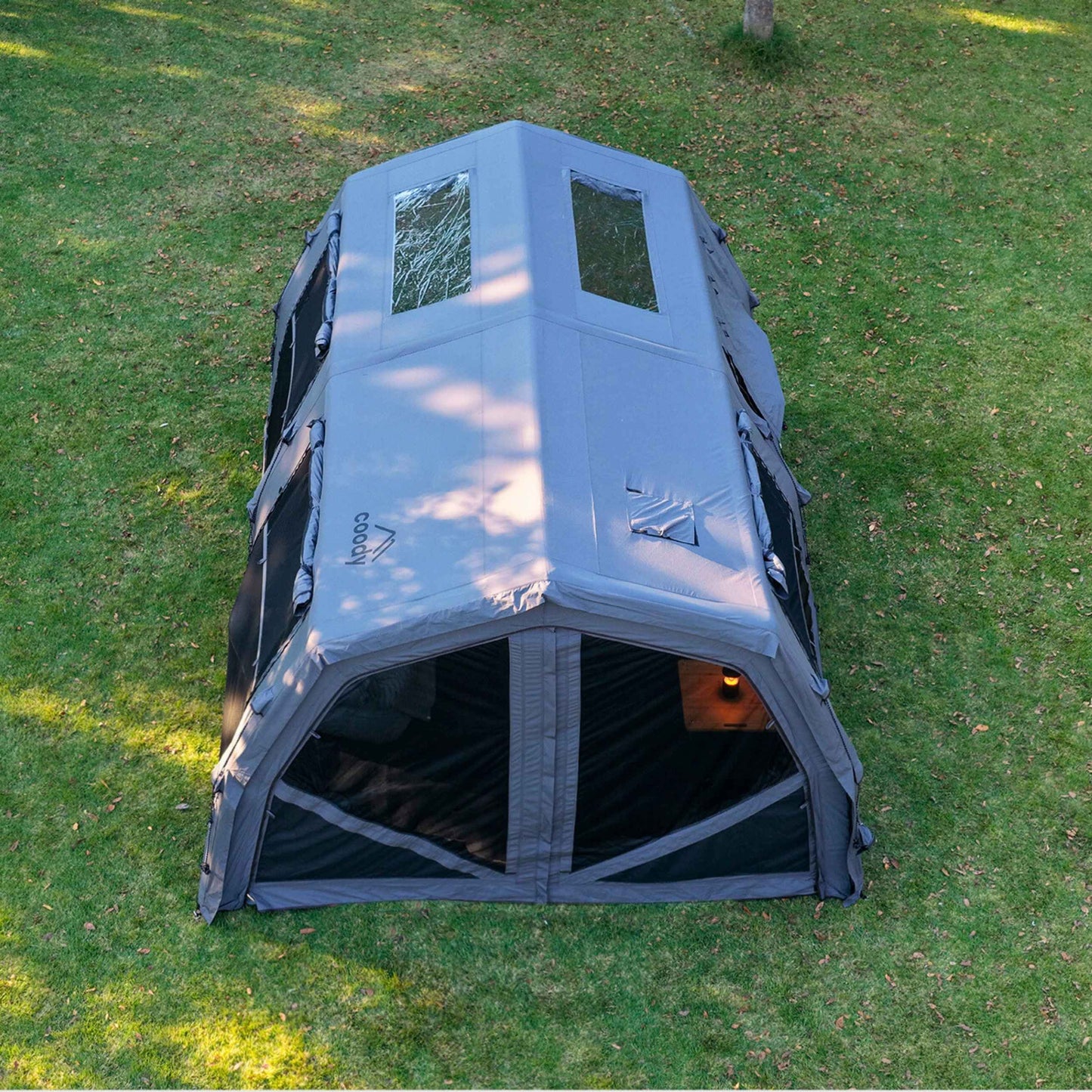 Coody Familia AirTent 17.2 Pro Gray - Inflatable Tent for Camping (2-10 Person)