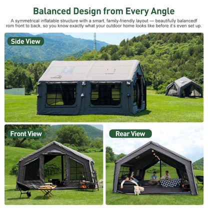 Coody 17.2 (Koala-7) Gray Inflatable Tent House for Camping (2-10 person)