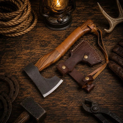 HAND FORGED CARBON STEEL HANDMADE Throwing TOMAHAWK HATCHET AXE
