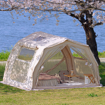 Coody 10.0 PRO Beige Premium Inflatable Canvas Tent for 2–4 Campers