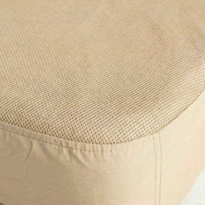 Coody Air Mattress Beige King (197×184×35 cm) – Premium Air Bed with Built-in Pump