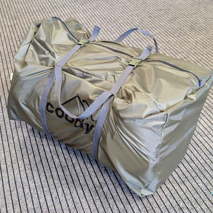 Coody Hub Forest Green (2-6 person) + Ground Sheet PVC + Carpet Coody Hub + Electric Pump