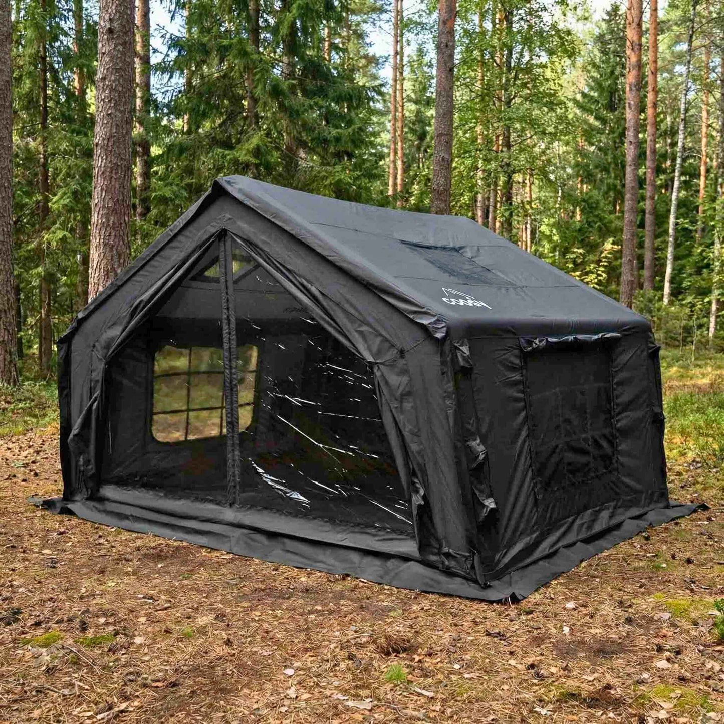 Coody 10 Black Inflatable Tent House for Camping (2-4 person)