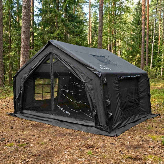 Coody 10 Black Inflatable Tent House for Camping (2-4 person)