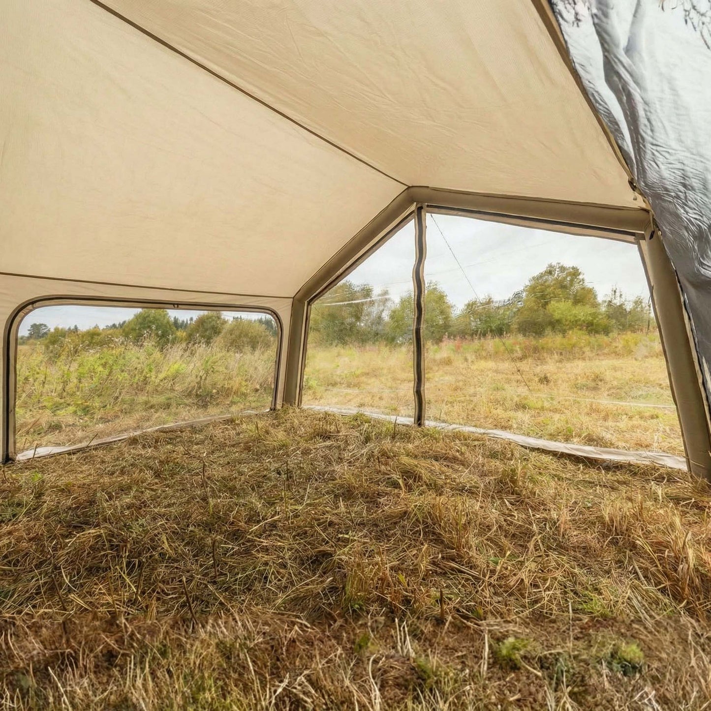 Coody AirTarp Beige - Inflatable Canopy for Tent 17.2, 13.6, Hub, 10.0