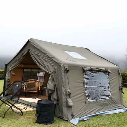 Coody 10.0 Forest Green+Ground Sheet PVC+Carpet+Electric Pump