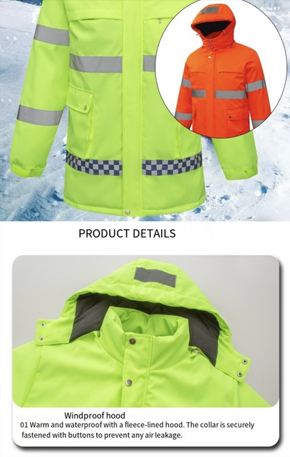 LITEGUEST 8-Zone Heated Reflective Work Jacket for Outdoor Duty