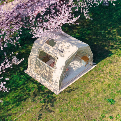Coody 10.0 PRO Beige Premium Inflatable Canvas Tent for 2–4 Campers