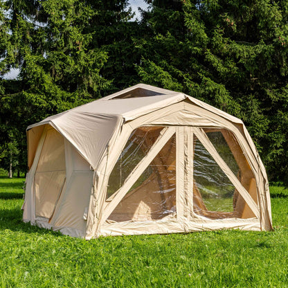 Coody Hub Pro Beige- Inflatable Tent for Camping (2-6 Person)