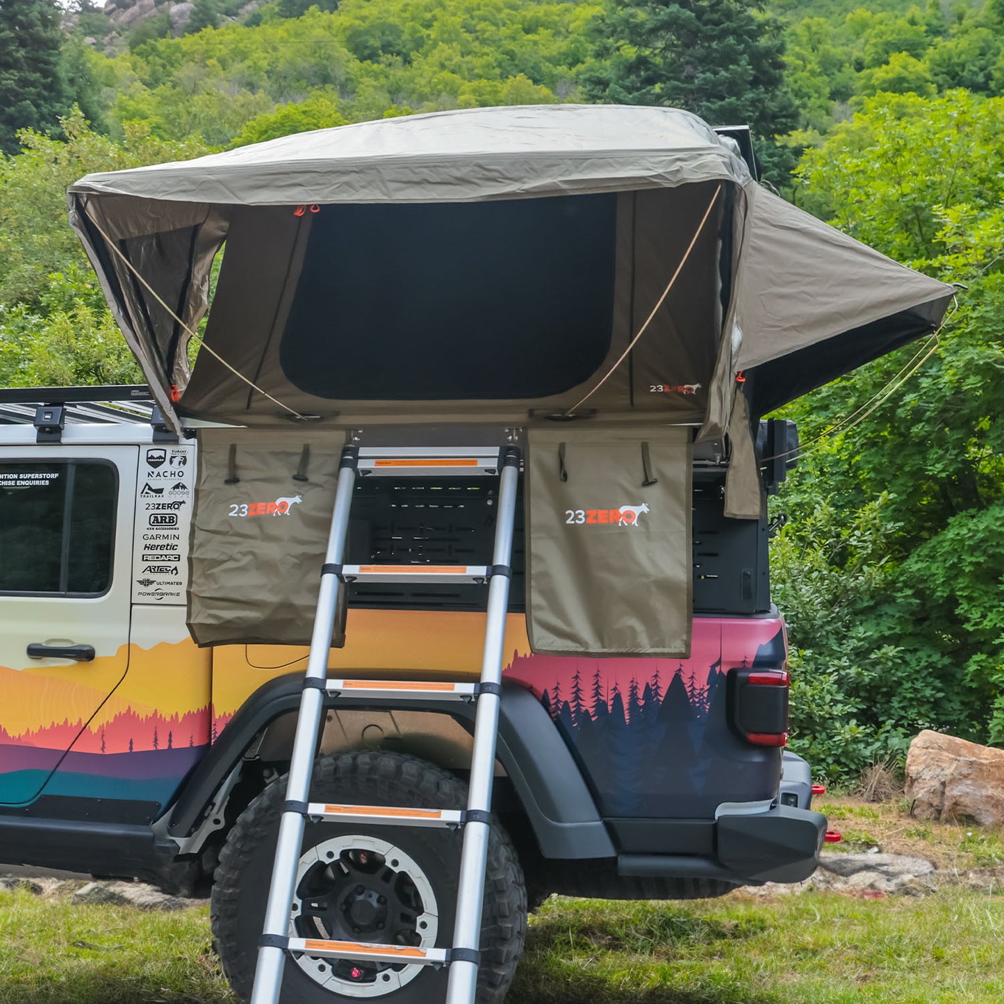 23ZERO Armadillo® A2 Hard Shell Rooftop Tent | 4-Season Versatile Camping