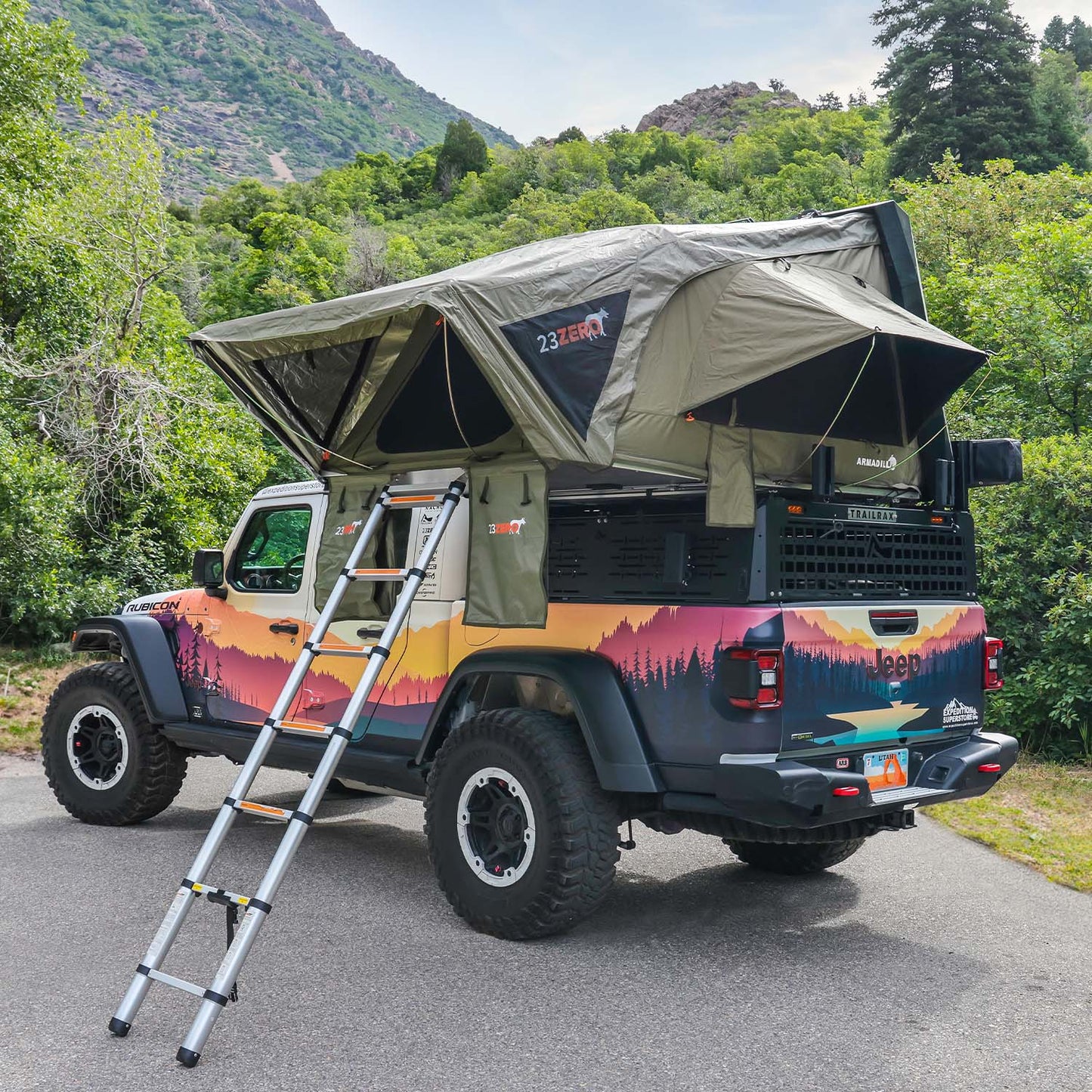 23ZERO Armadillo® A2 Hard Shell Rooftop Tent | 4-Season Versatile Camping