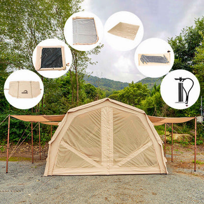 Coody Familia AirTent 17.2 Pro Beige- Inflatable Tent for Camping (2-10 Person)