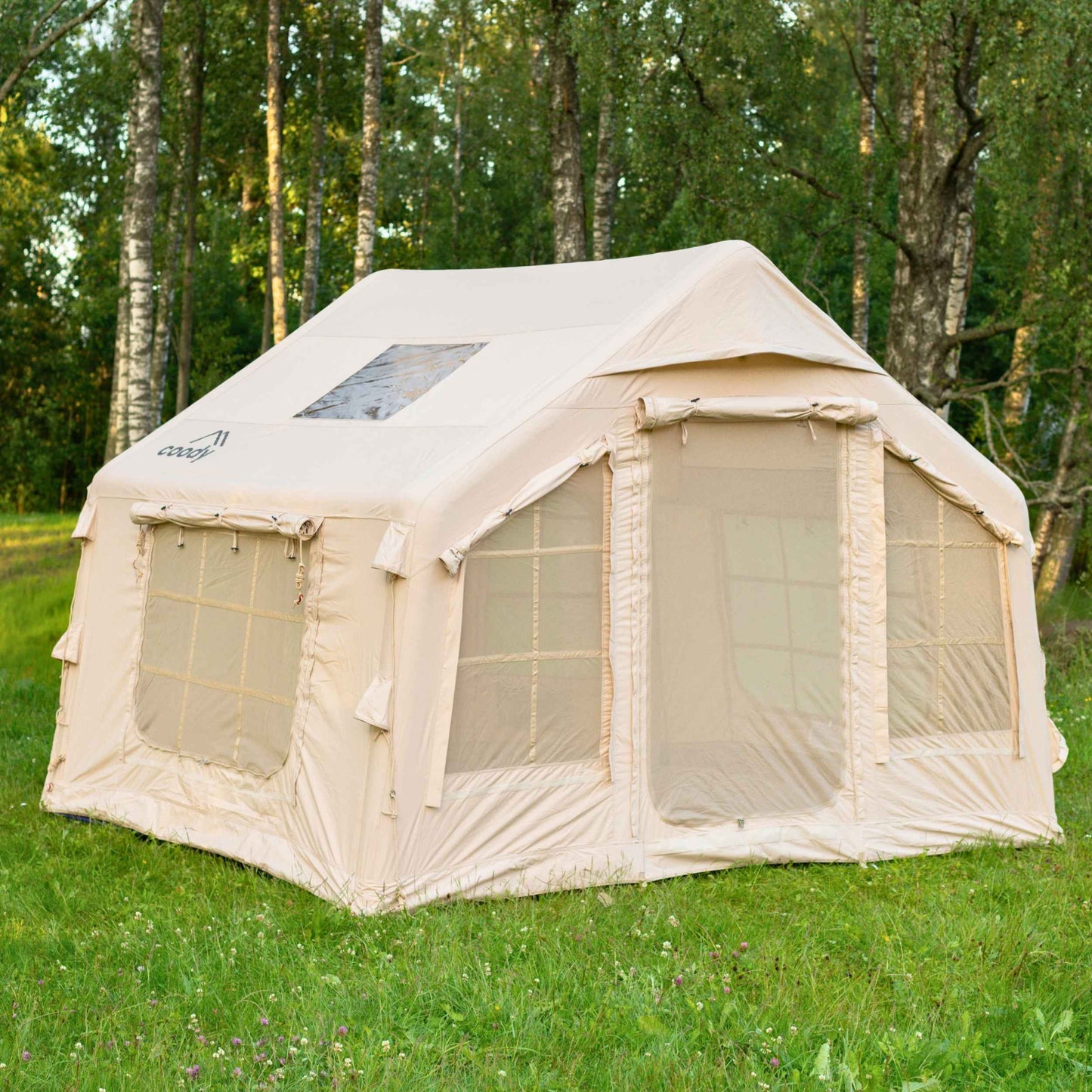 Coody 8 Beige Inflatable Tent House for Camping (1-4 person)