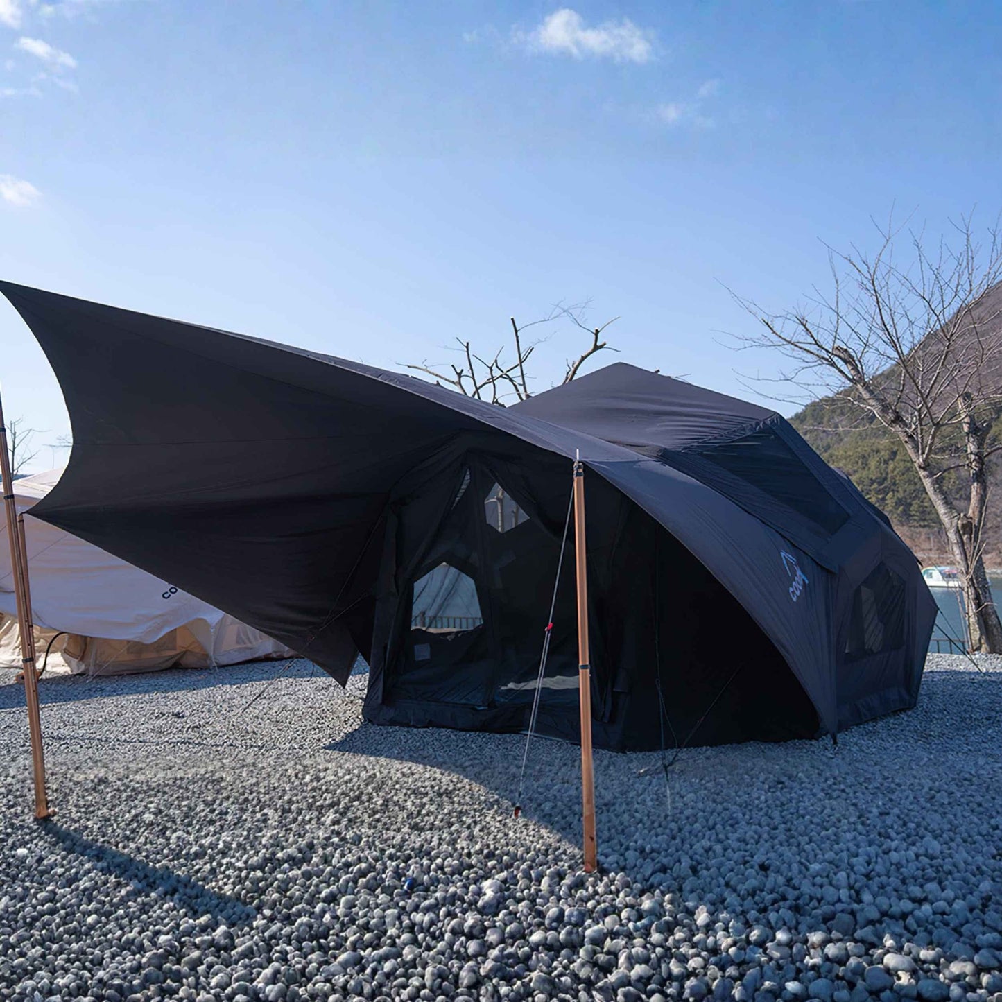 Coody | RBM Bestona Inflatable Tent for 2-4 Person (Black)