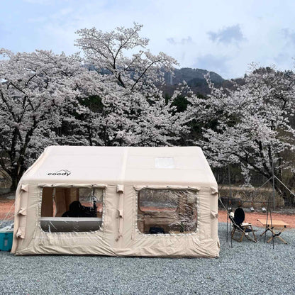 Coody 13.6 (Koala-5) Beige Inflatable Tent House for Camping (2-8 person)