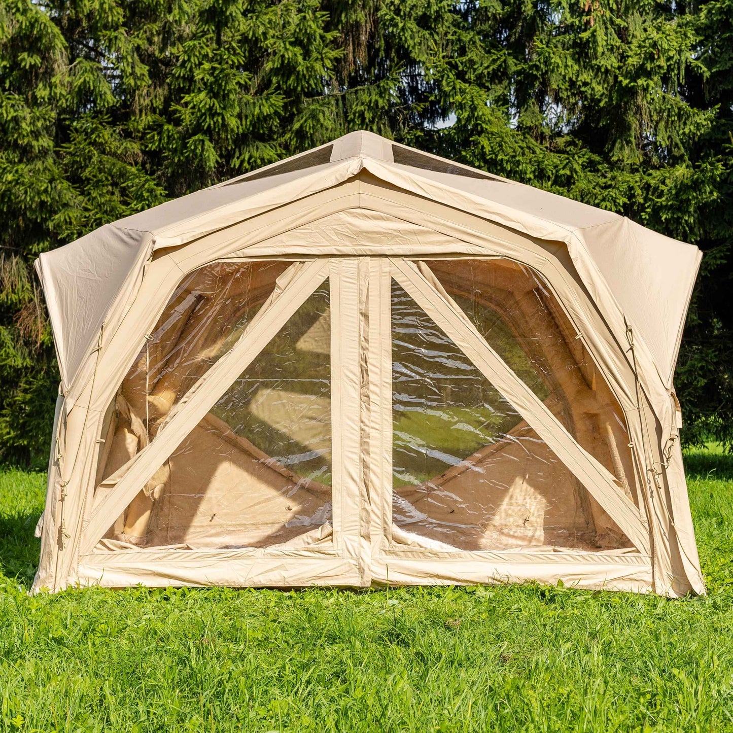 Coody Hub Pro Beige- Inflatable Tent for Camping (2-6 Person)