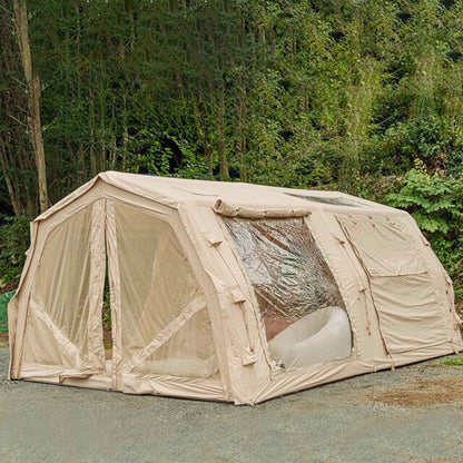 Coody Familia AirTent 17.2 Pro Beige- Inflatable Tent for Camping (2-10 Person)