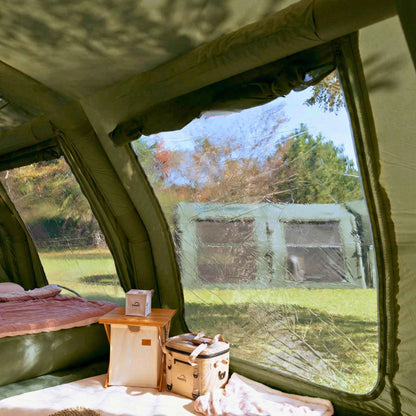 Coody Familia AirTent 17.2 Pro Forest Green- Inflatable Tent for Camping (2-10 Person)