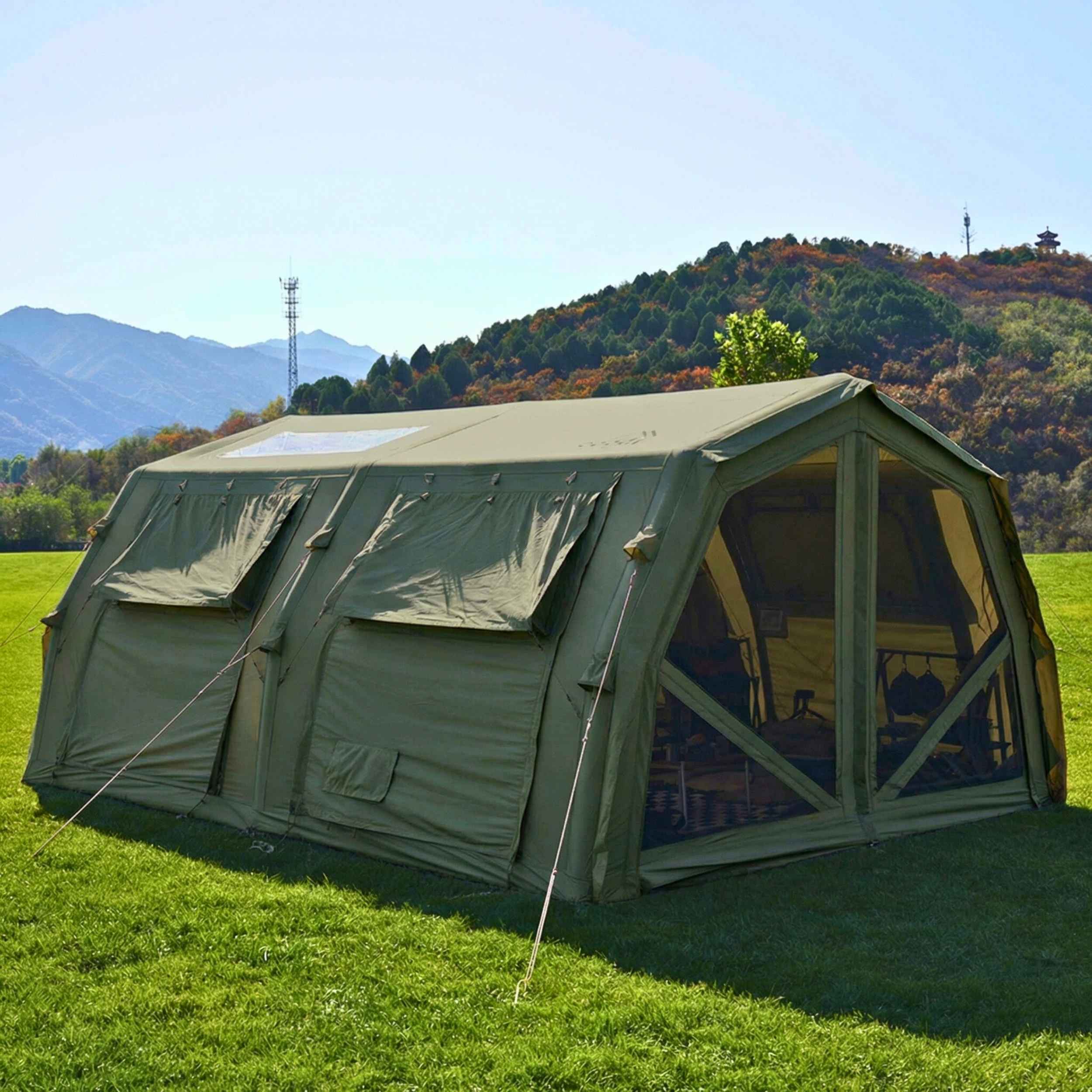 diana outdoor days tent Coody Familia AirTent 17.2 Pro Forest Green- Inflatable Tent for Campi – Live More Outside