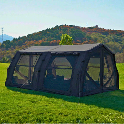 Coody Familia AirTent 17.2 Pro Black - Inflatable Tent for Camping (2-10 Person)