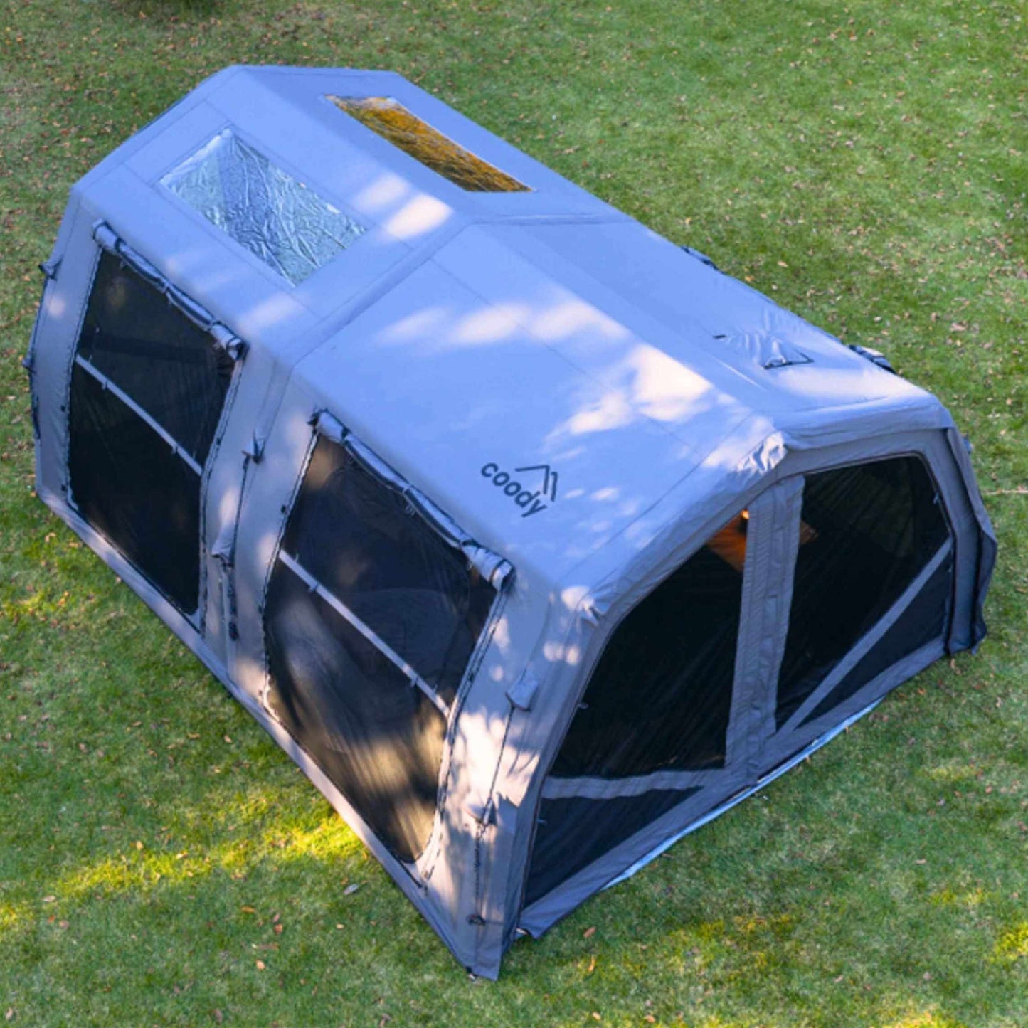 Coody Familia AirTent 17.2 Pro Gray - Inflatable Tent for Camping (2-10 Person)