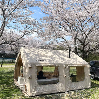 Coody 13.6 | RBM Outdoors Inflatable tent Koala 5 Beige + Stove Caminus M