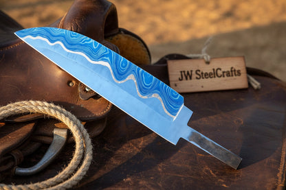 Sapphire Trail Chef Blank Knife 10" Handmade San Mai Gyuto Blank
