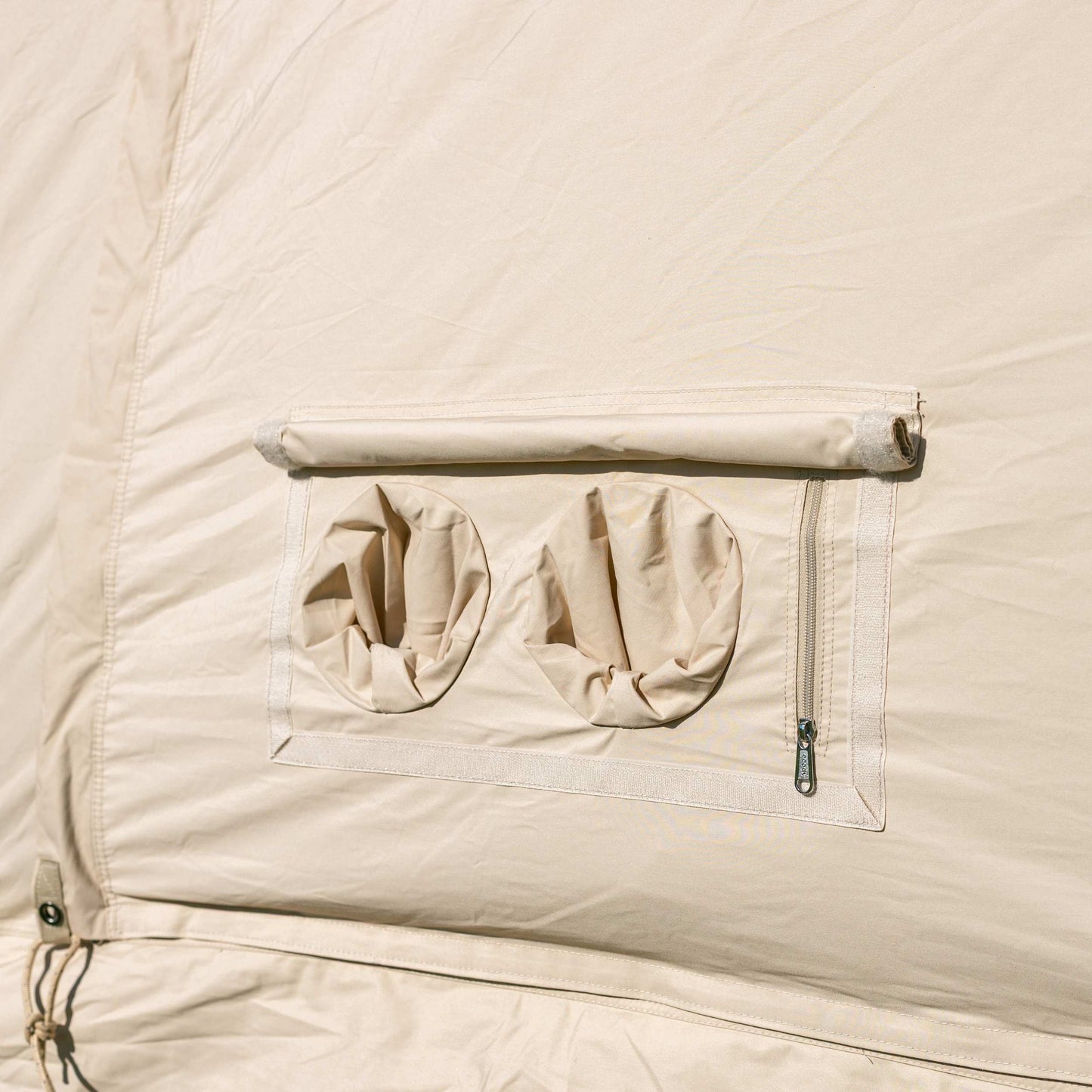 Coody Familia AirTent 17.2 PRO Beige (2-10 Person)+Electric Pump+TPU Door Beige+Ground Sheet