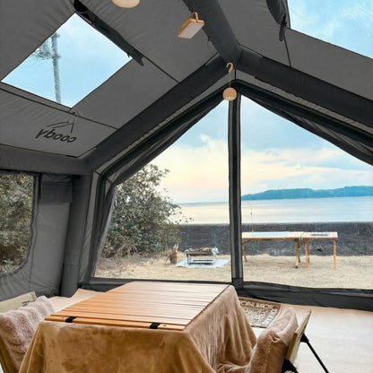 Coody 17.2 (Koala-7) Gray Inflatable Tent House for Camping (2-10 person)