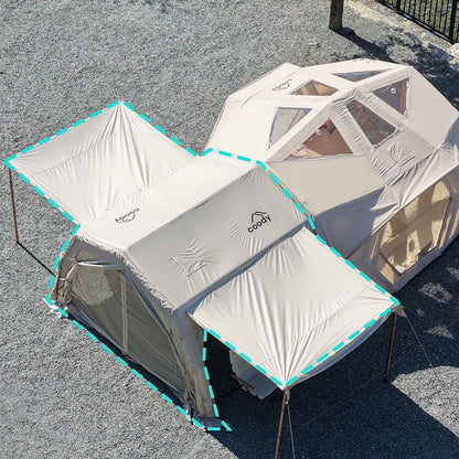Coody AirTarp Pro Inflatable Canopy for 17.2 Pro, 10.0 Pro & Hub Pro - Beige