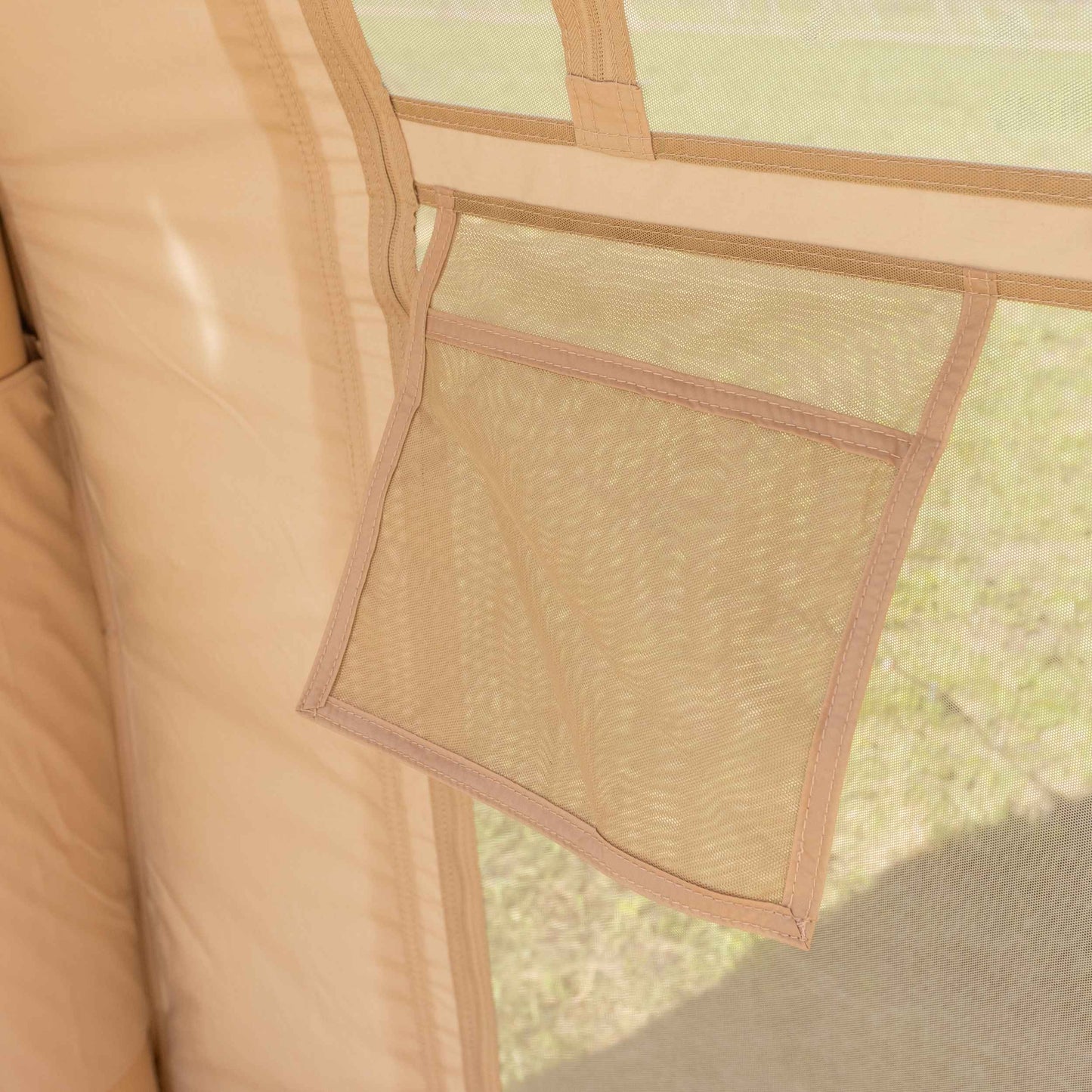 Coody Familia AirTent 17.2 Pro Beige- Inflatable Tent for Camping (2-10 Person)