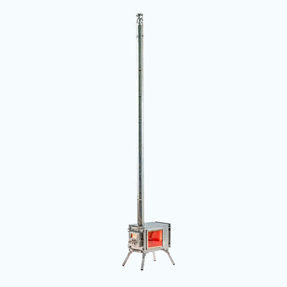 Small Wood Stove With Fire-Resistant Glass "Caminus S"