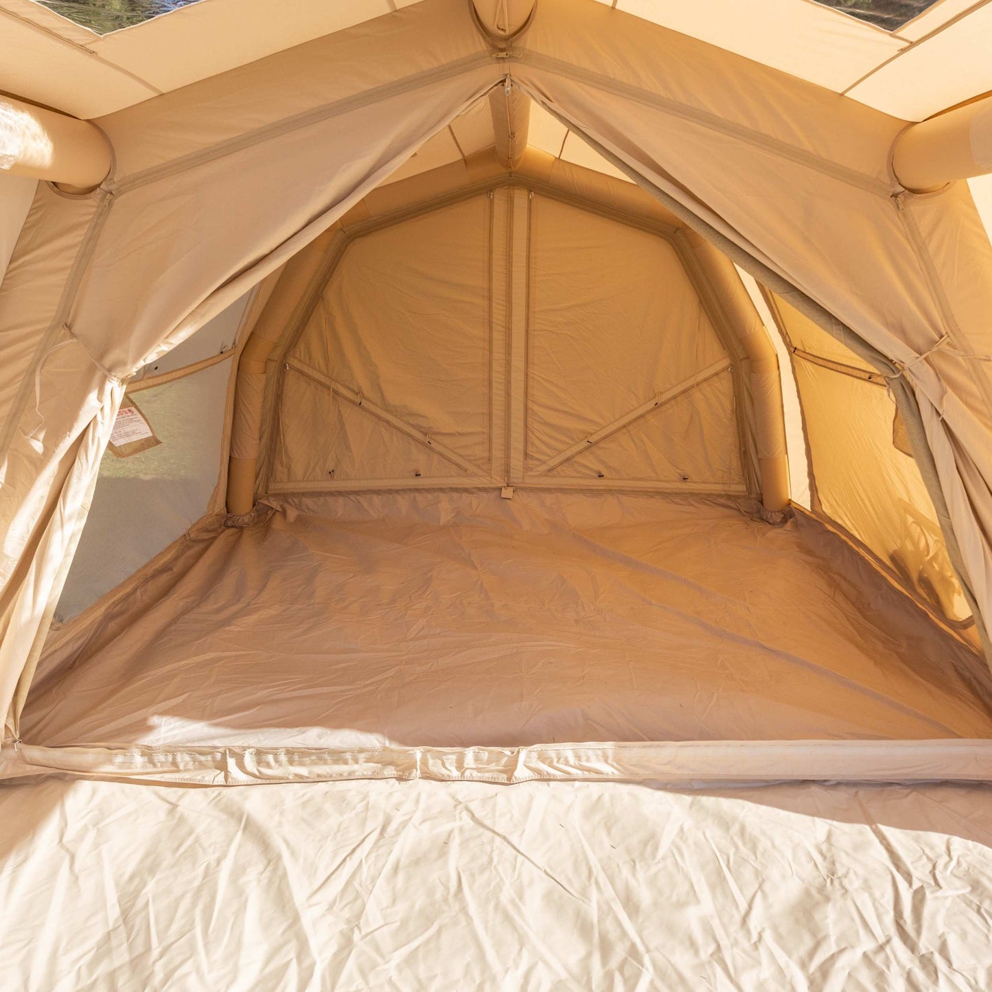 Coody Familia AirTent 17.2 Pro Beige- Inflatable Tent for Camping (2-10 Person)