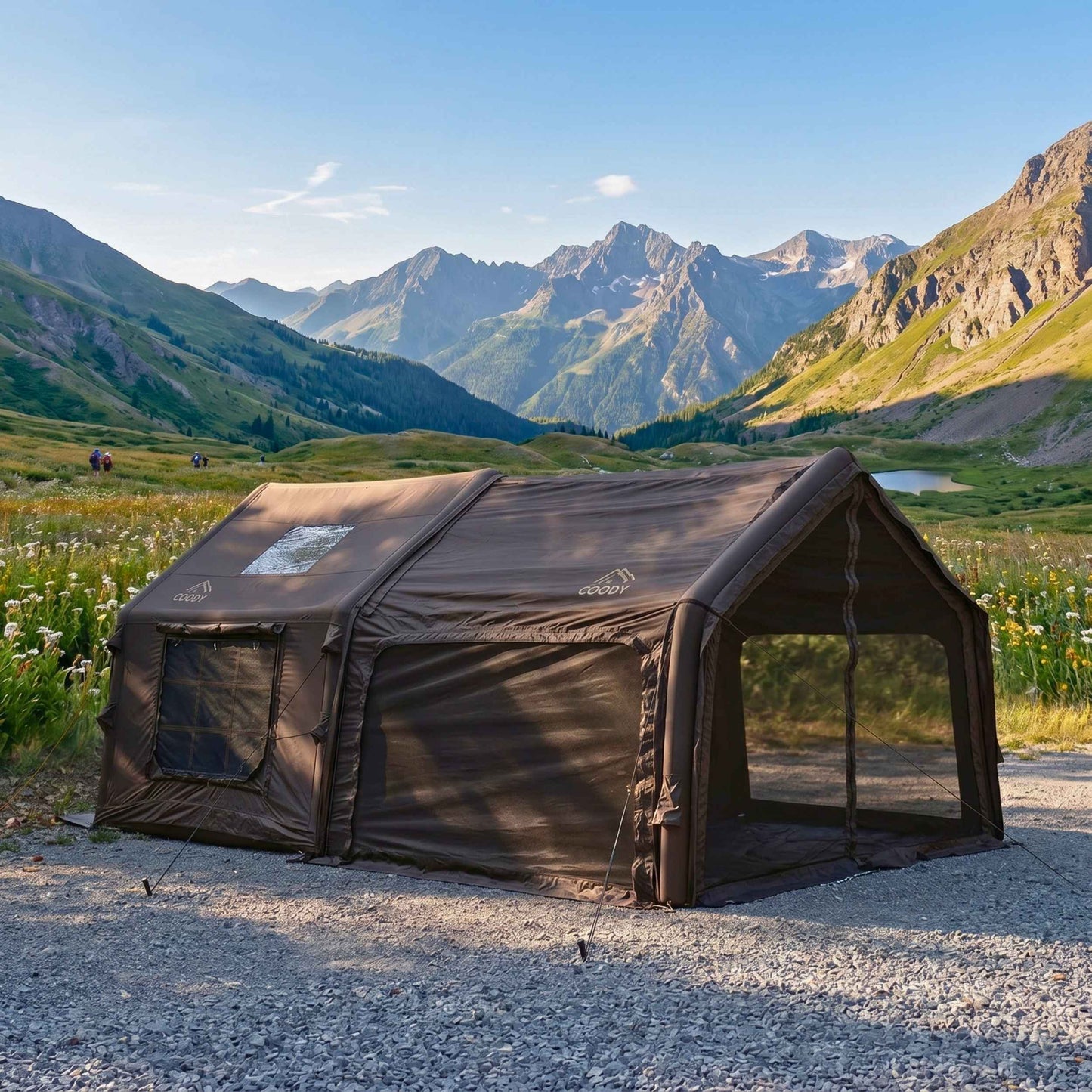 Coody AirTarp Inflatable Canopy Extension for 8.0 AirTent – Black