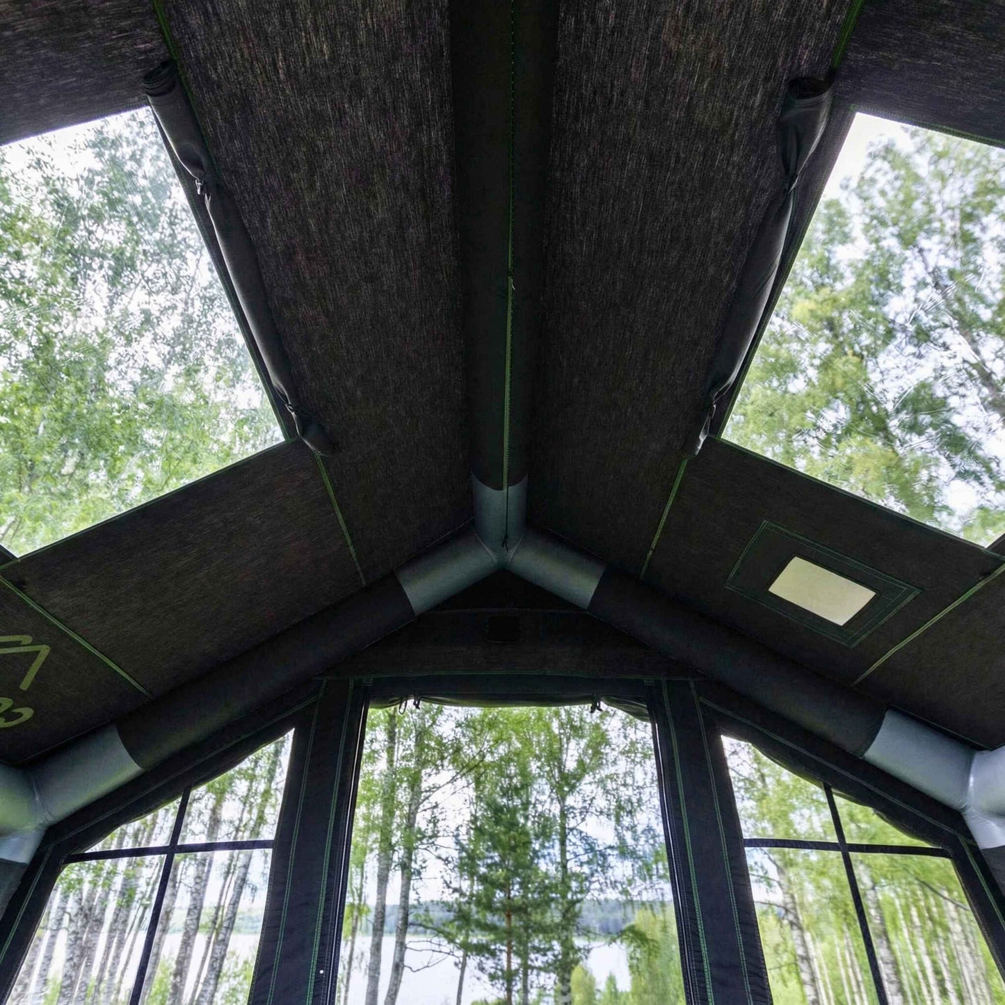 Coody 8 Black - Inflatable Tent House for Camping 1-4 person