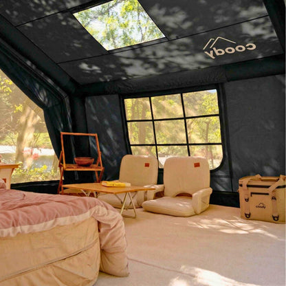 Coody 10 Black Inflatable Tent House for Camping (2-4 person)