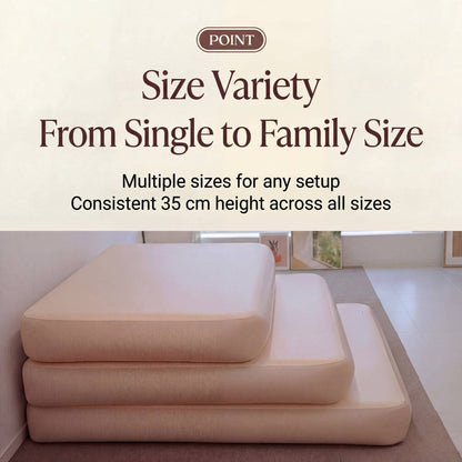 Coody Coreo Air Mattress Single (105 × 200 × 35 cm) – Structured Air Block Inflatable Bed, Compact Pack Design