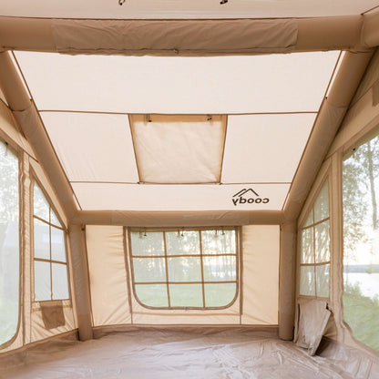 Coody 8 Beige Inflatable Tent House for Camping (1-4 person)