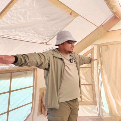 Coody 8 Beige Inflatable Tent House for Camping (1-4 person)