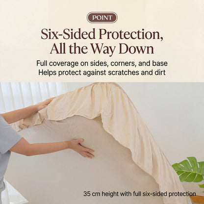 Coody Coreo Air Mattress Wide Queen (180 × 200 × 35 cm) – Structured Air Block Inflatable Bed, Compact Pack Design