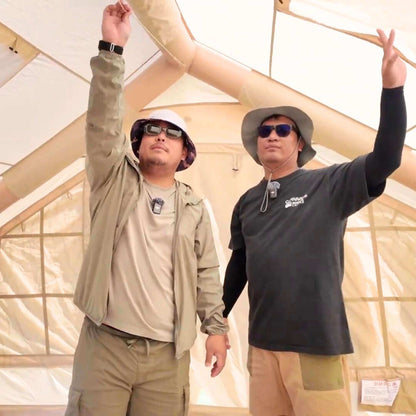 Coody 8 Beige Inflatable Tent House for Camping (1-4 person)