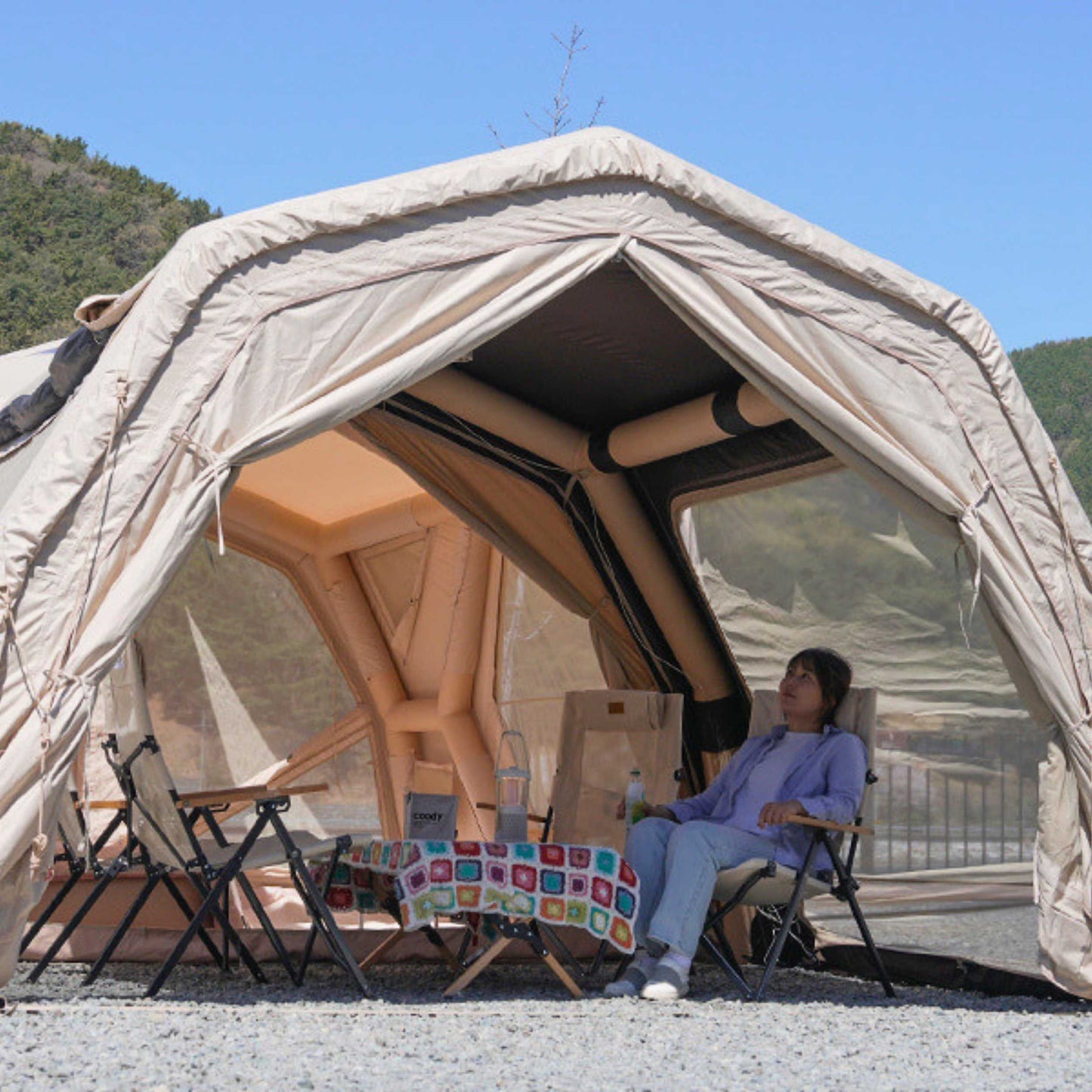 Coody AirTarp Pro Inflatable Canopy for 17.2 Pro, 10.0 Pro & Hub Pro - Beige