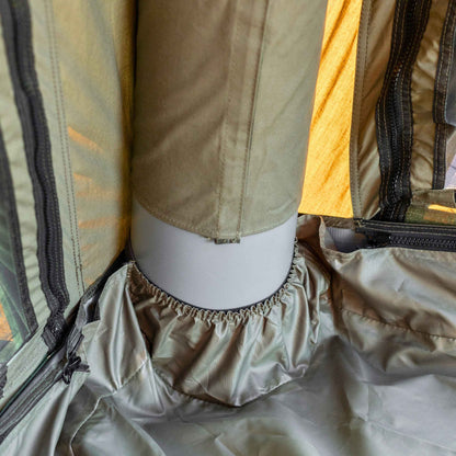 Coody Hub Forest Green (2-6 person) + Ground Sheet PVC + Carpet Coody Hub + Electric Pump